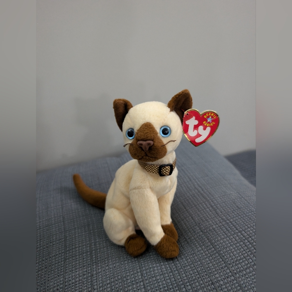 Siam. Siamese cat, ty beanie baby plush